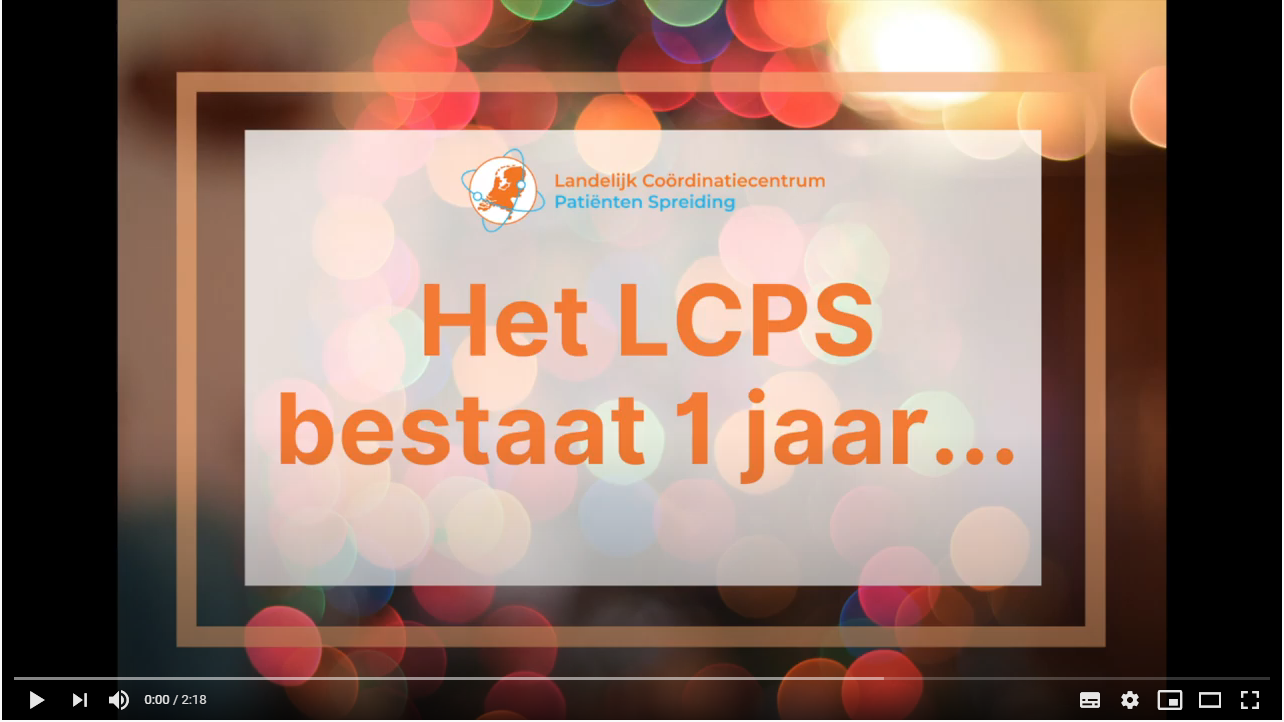 Het LCPS en het RCPS bestaan 1 jaar!