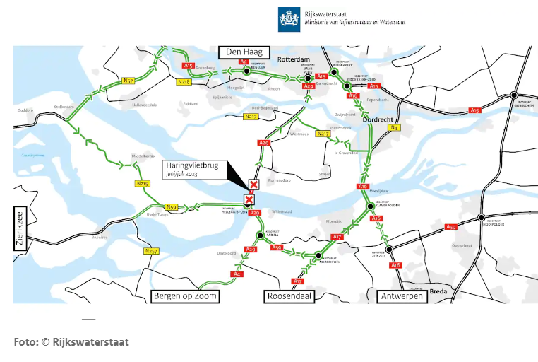 Werkzaamheden Heinenoordtunnel en Haringvlietbrug (grotendeels) afgerond 